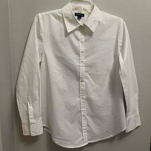 George long sleeve white button down shirt. Size 4-6 (S) women’s